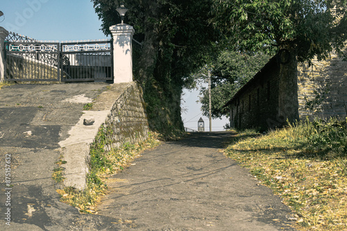 old stone bridge in the park