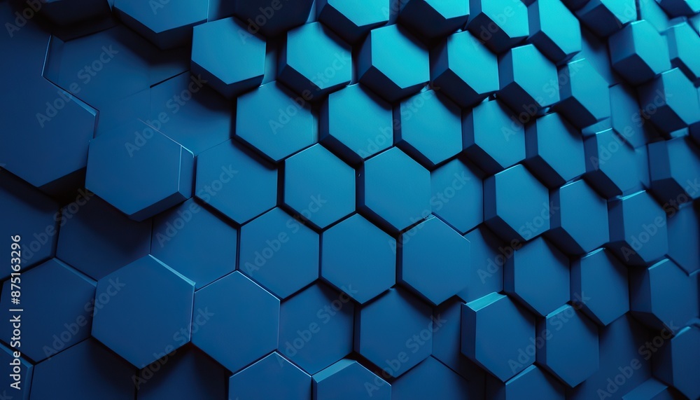 a blue hexagonal background with a lot of hexagons. a blue hexagonal background with a lot of hexagons.