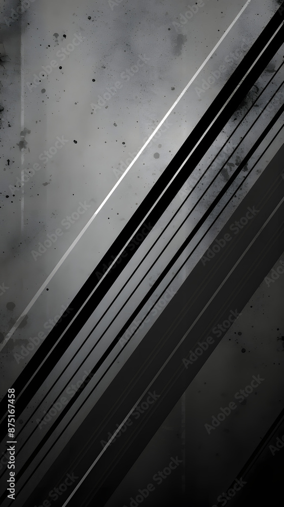 Obraz premium Digital technology black and white stripes business wallpaper abstract poster mobile background