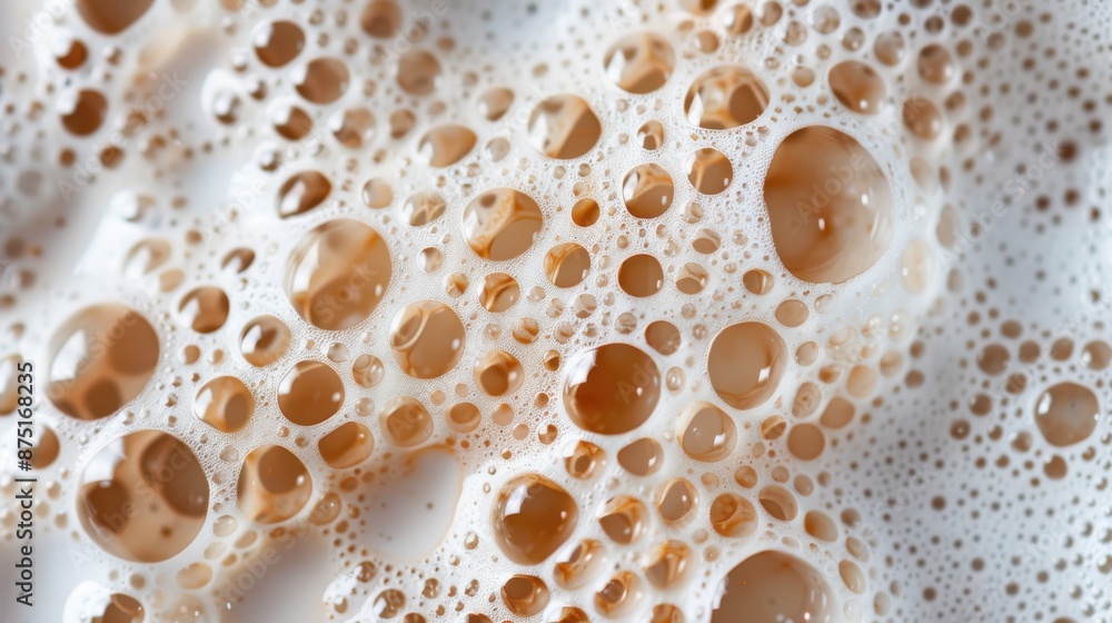 This image features a close-up view of detailed coffee bubbles, capturing the rich and creamy textures, emphasizing the warmth and comfort associated with a freshly made cup of coffee. This image features a close-up view of detailed coffee bubbles, capturing the rich and creamy textures, emphasizing the warmth and comfort associated with a freshly made cup of coffee.