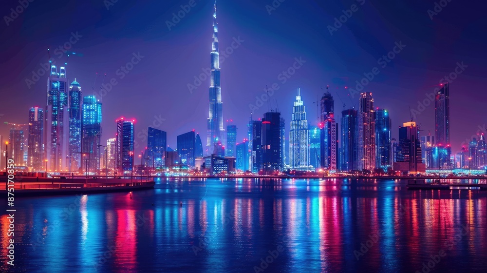 Nighttime Splendor of a Majestic City Nighttime Splendor of a Majestic City