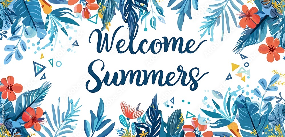 welcomed to the summers and party with abstract decoration and triangular shape colorful tiny decoration piece background welcome party and summers isolated on the light bright colors welcomed to the summers and party with abstract decoration and triangular shape colorful tiny decoration piece background welcome party and summers isolated on the light bright colors