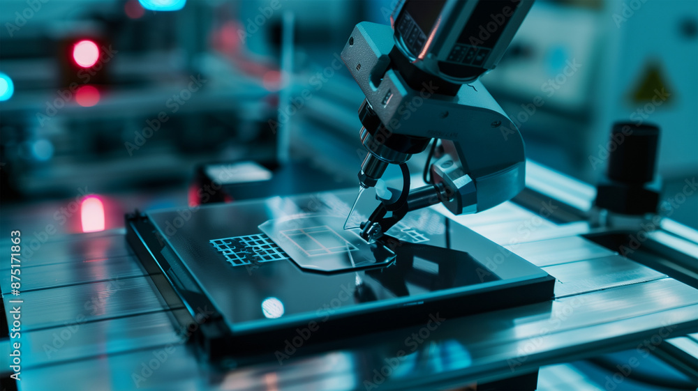 半導体のシリコンウェハの製造工場 Stock Photo | Adobe Stock