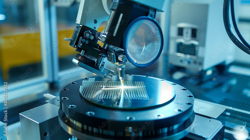 半導体のシリコンウェハの製造工場 Stock-Foto | Adobe Stock