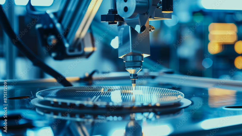半導体のシリコンウェハの製造工場 Stock Photo | Adobe Stock