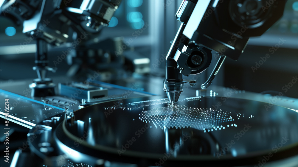 半導体のシリコンウェハの製造工場 Stock Photo | Adobe Stock