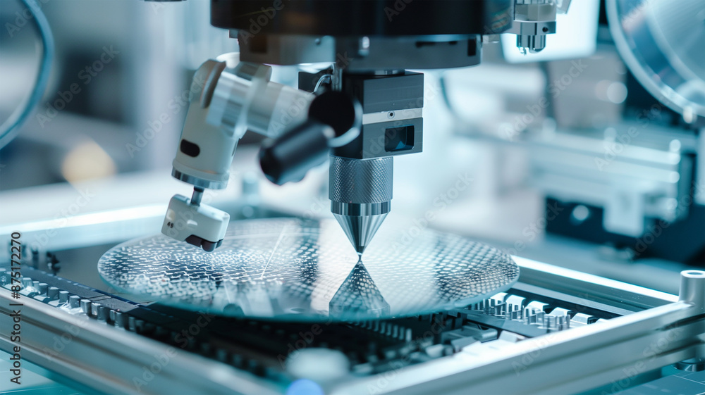 半導体のシリコンウェハの製造工場 Stock Photo | Adobe Stock