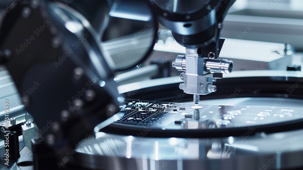 半導体のシリコンウェハの製造工場 Stock Photo | Adobe Stock