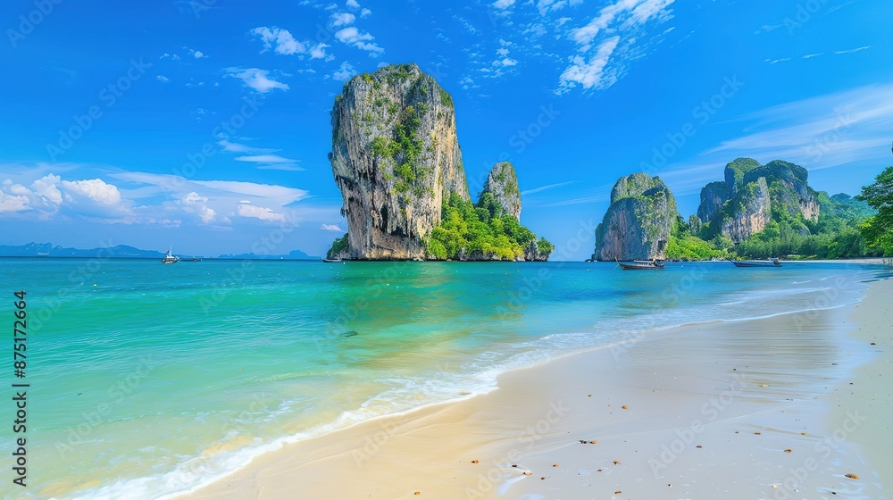 Fototapeta premium Tropical Beaches in Thailand: Summer Vacation Paradise