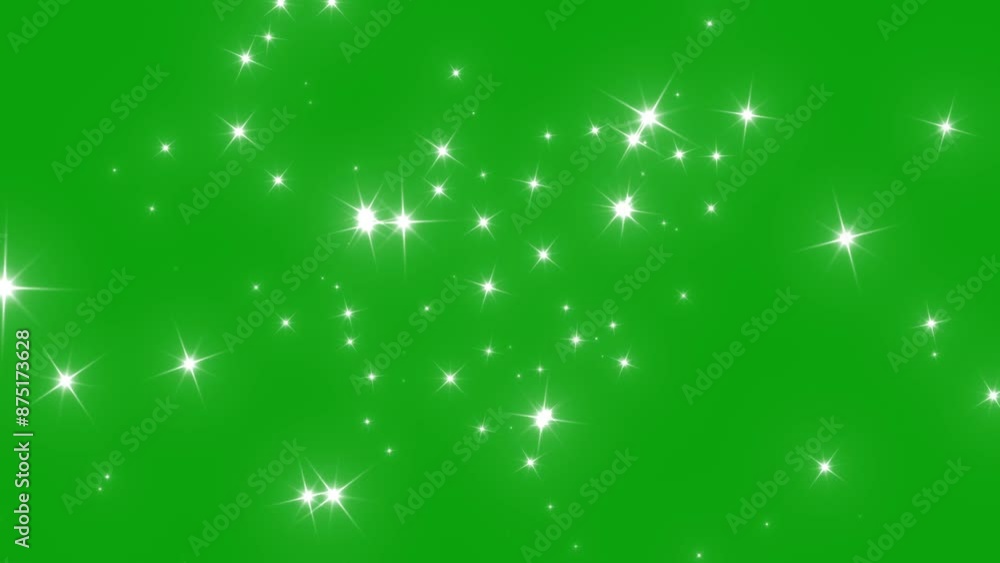 Glitter sparkle animated green screen, 4K Chroma key 3d animation. White shining dust light. Bokeh light lights effect background. Glowing stars sparkle. Concept: Christmas, party, celebrate, birthday Glitter sparkle animated green screen, 4K Chroma key 3d animation. White shining dust light. Bokeh light lights effect background. Glowing stars sparkle. Concept: Christmas, party, celebrate, birthday