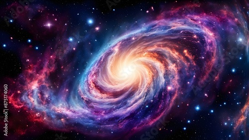 galactic background incorporates a deep space background with swirling galaxies nebulae distant.
