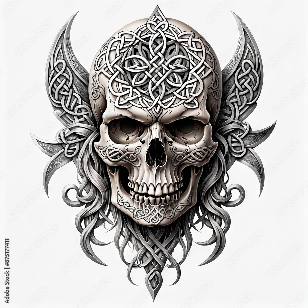 Celtic Skull Ornament Celtic Skull Ornament