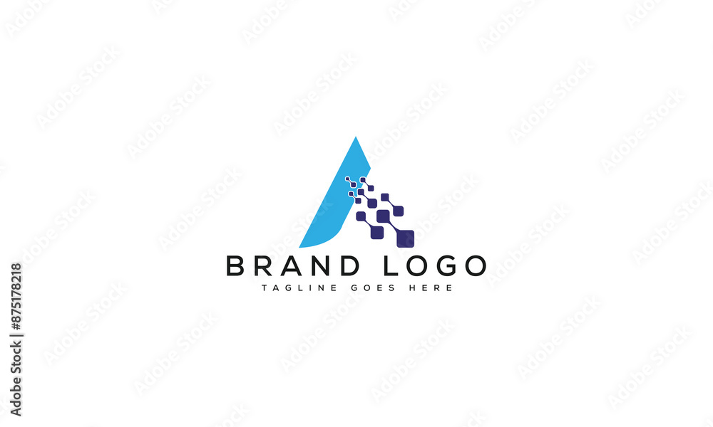 letter A logo design vector template design for brand. letter A logo design vector template design for brand.