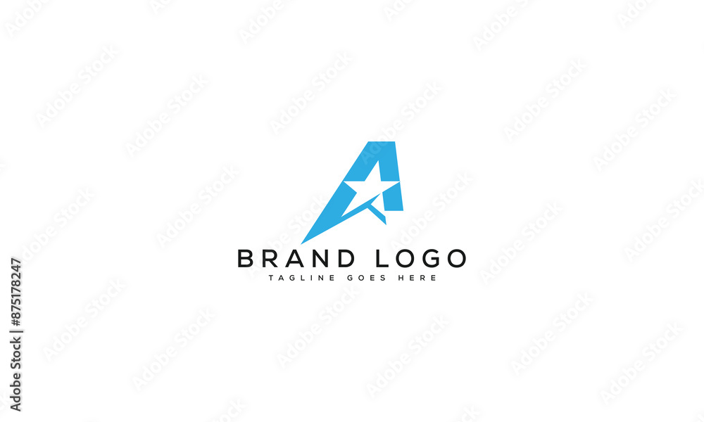 letter A logo design vector template design for brand. letter A logo design vector template design for brand.