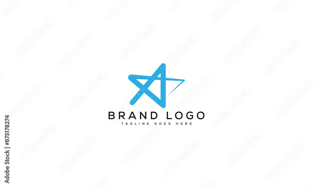 letter A logo design vector template design for brand. letter A logo design vector template design for brand.