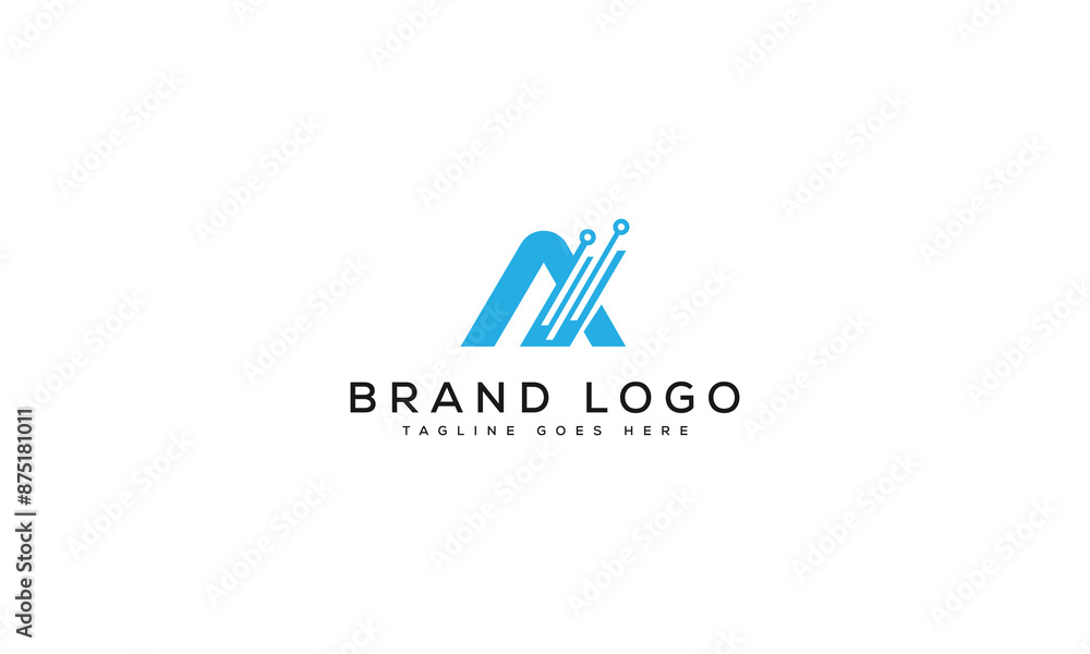 letter A logo design vector template design for brand. letter A logo design vector template design for brand.