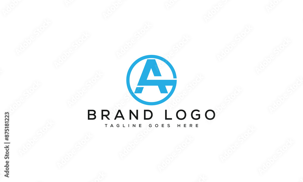 letter A logo design vector template design for brand. letter A logo design vector template design for brand.