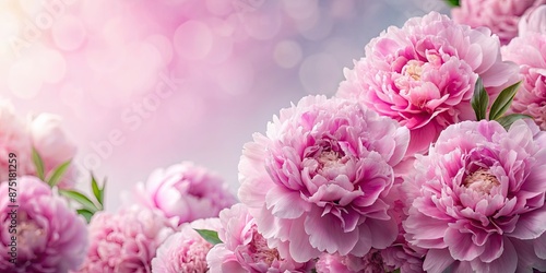 Wallpaper Mural Fluffy pink peonies flowers background , pink, peonies, flowers, fluffy, background, garden, botanical, spring, delicate Torontodigital.ca
