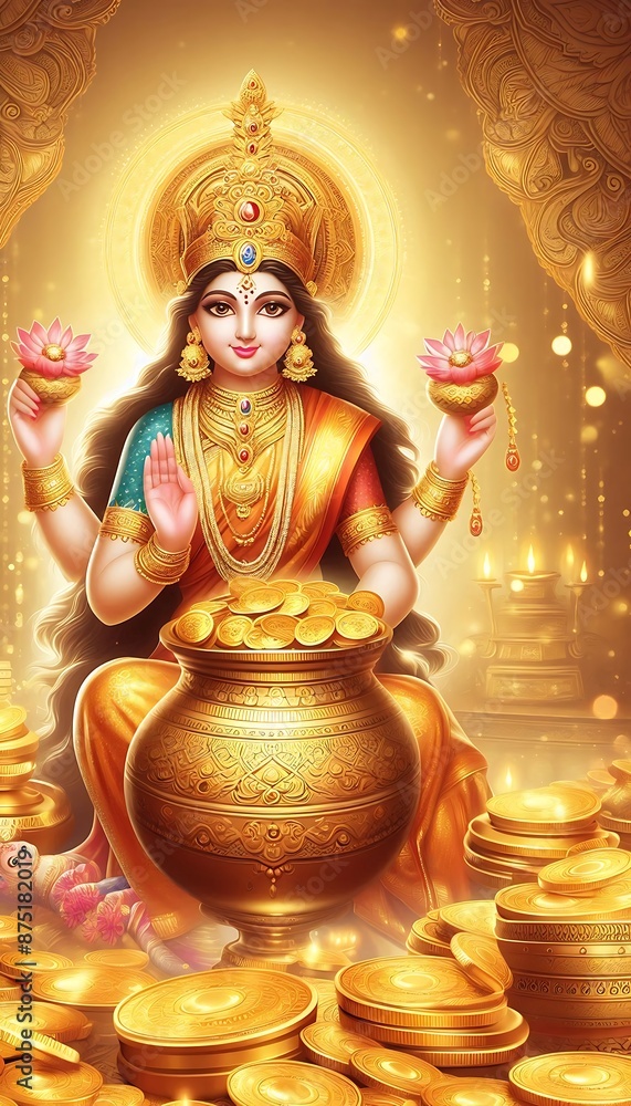 Obraz premium Goddess Laxmi 