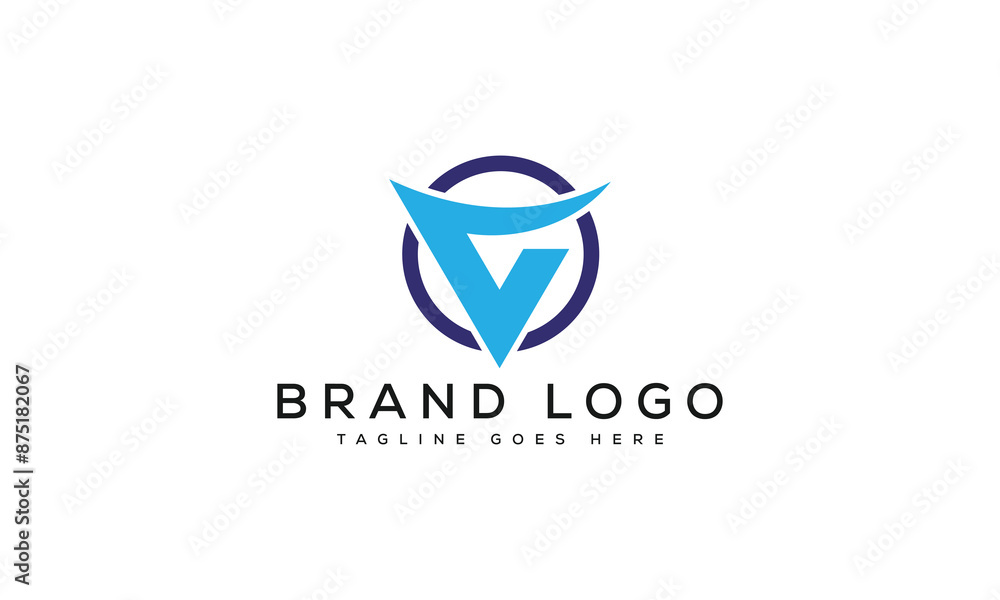 letter V logo design vector template design for brand. letter V logo design vector template design for brand.