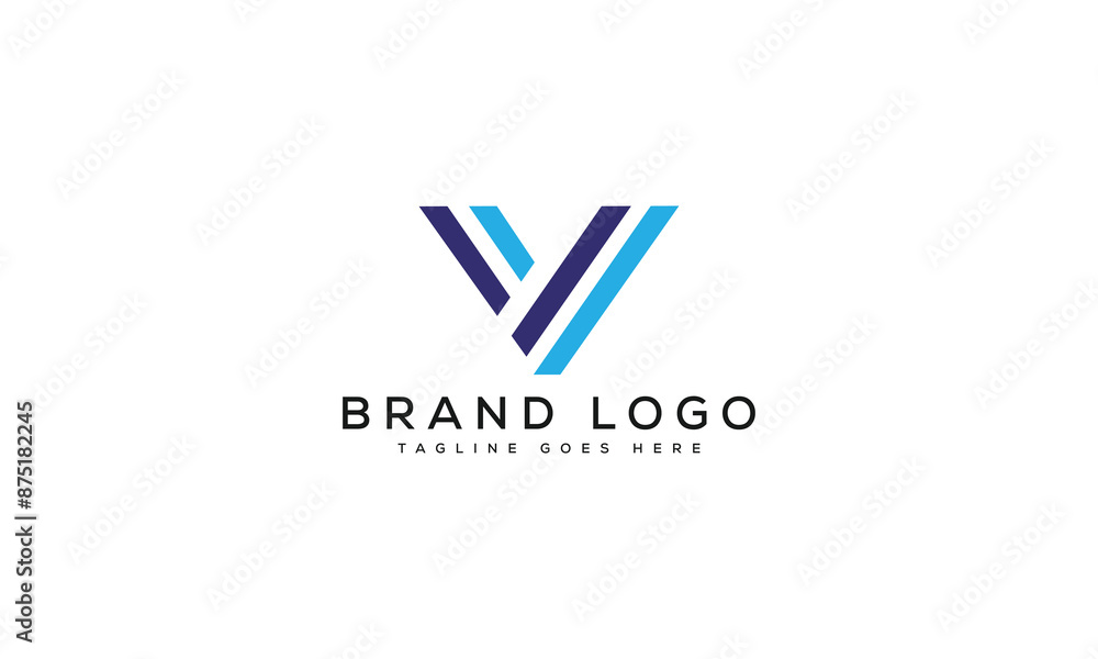 letter V logo design vector template design for brand. letter V logo design vector template design for brand.