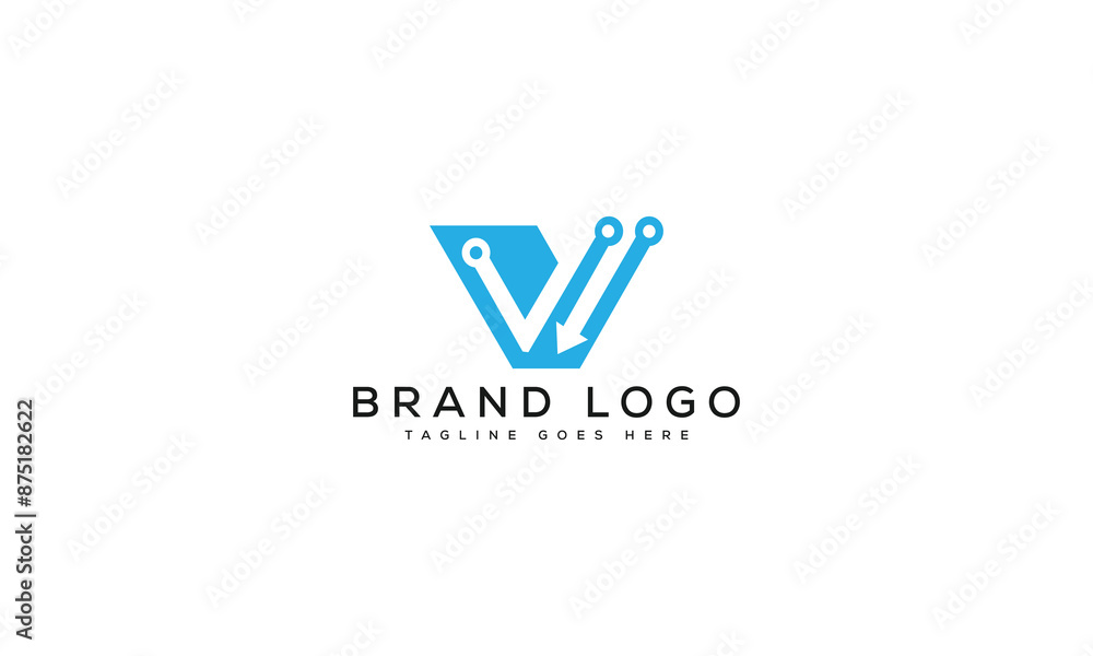 letter V logo design vector template design for brand. letter V logo design vector template design for brand.