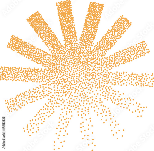Dotted geometric brutal shape. Minimalistic y2k linear frames. Vector illustration isolated on transparent background in futuristic style.