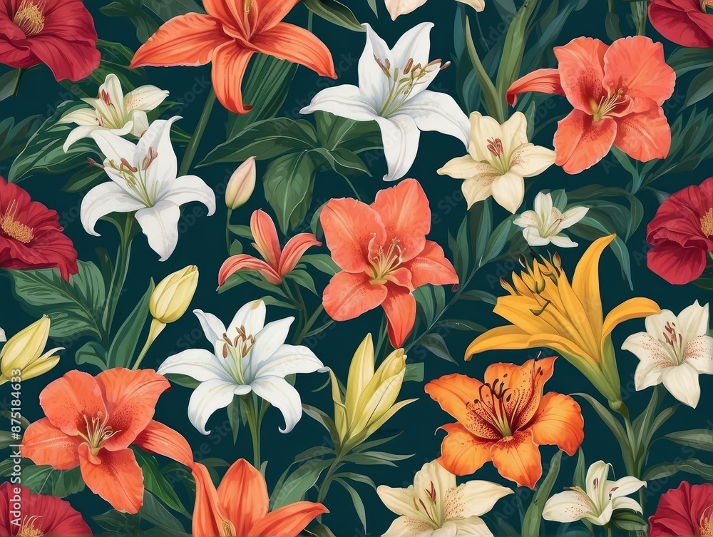 seamless floral pattern seamless floral pattern