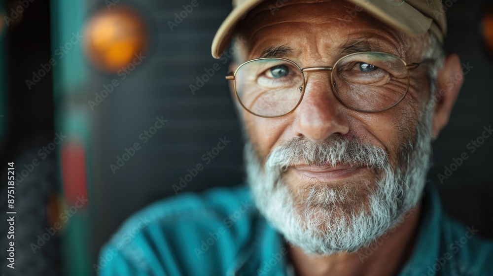 A person wearing glasses and a hat is standing in front of a colorful, illuminated backdrop with various lights and patterns, creating a lively atmosphere. A person wearing glasses and a hat is standing in front of a colorful, illuminated backdrop with various lights and patterns, creating a lively atmosphere.