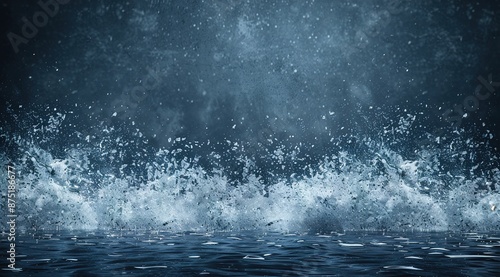 Wallpaper Mural water splash on black background Torontodigital.ca