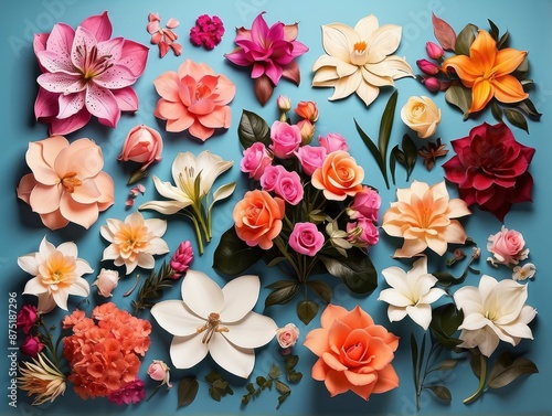 Wallpaper Mural flowers on black Torontodigital.ca