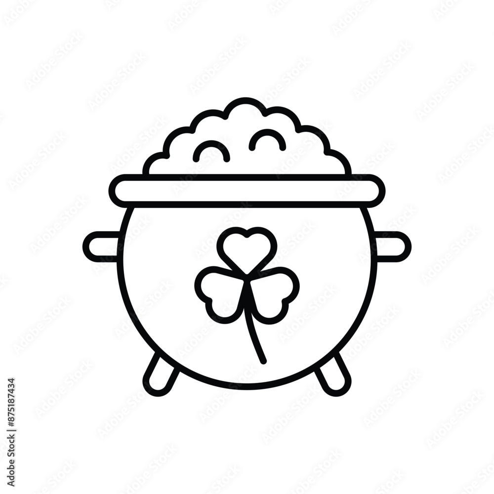 Pot of Gold vector icon Pot of Gold vector icon