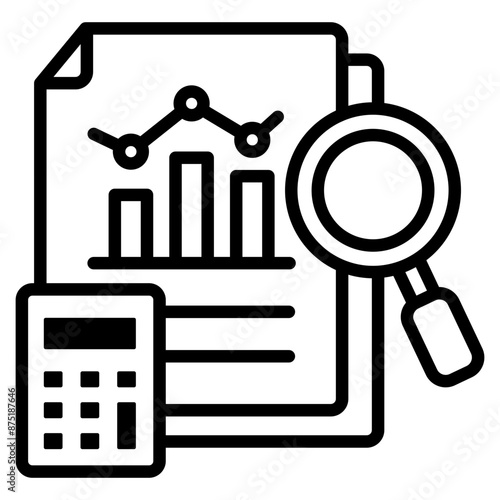 Qualitative Data  Icon Element For Design