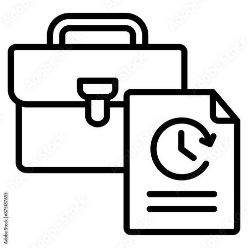 Job Histories  Icon Element For Design