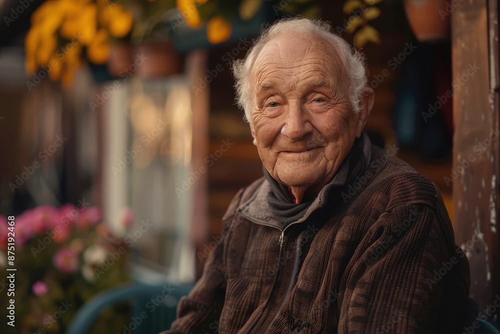 Portrait of a Smiling Elderly Man Portrait of a Smiling Elderly Man