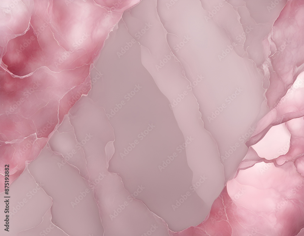 Fototapeta premium Transparent pink cracked jade cut marble background