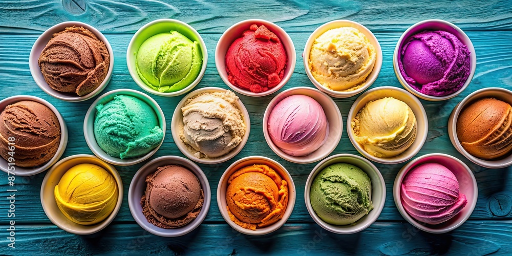 Creamy and flavorful gelato in a variety of vibrant colors , gelato, dessert, sweet, cold, creamy, Italian, scoop Creamy and flavorful gelato in a variety of vibrant colors , gelato, dessert, sweet, cold, creamy, Italian, scoop