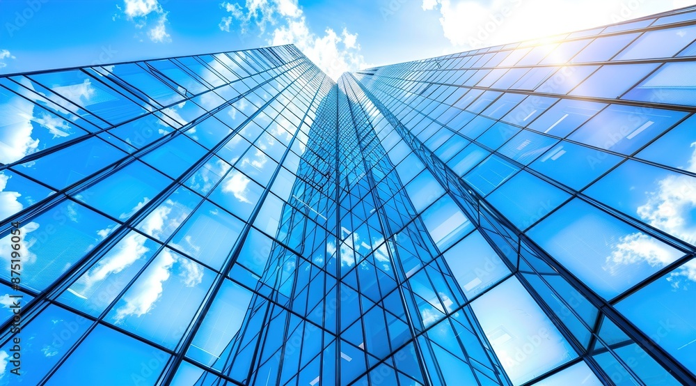 modern office building in sky modern office building in sky