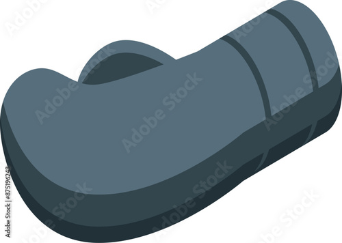 Boxing glove isometric representing training for a boxing match, fighting in the ring, or sparring in the gym