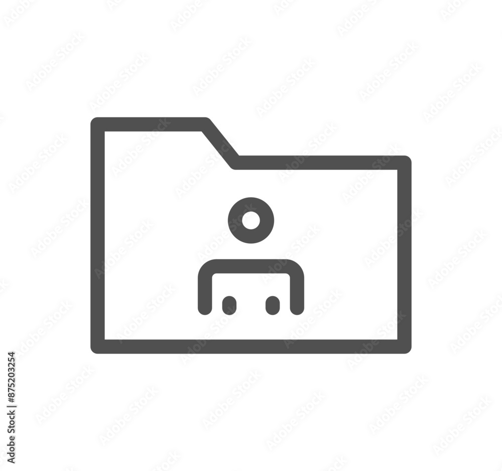 Business people icon outline and linear vector.
Business people icon outline and linear vector.