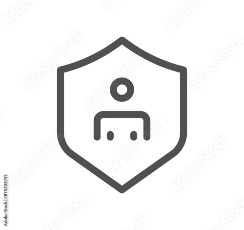 Business people icon outline and linear vector.	
