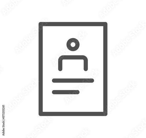 Business people icon outline and linear vector.	
