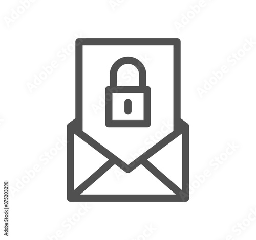 Locks icon outline and linear vector.	
