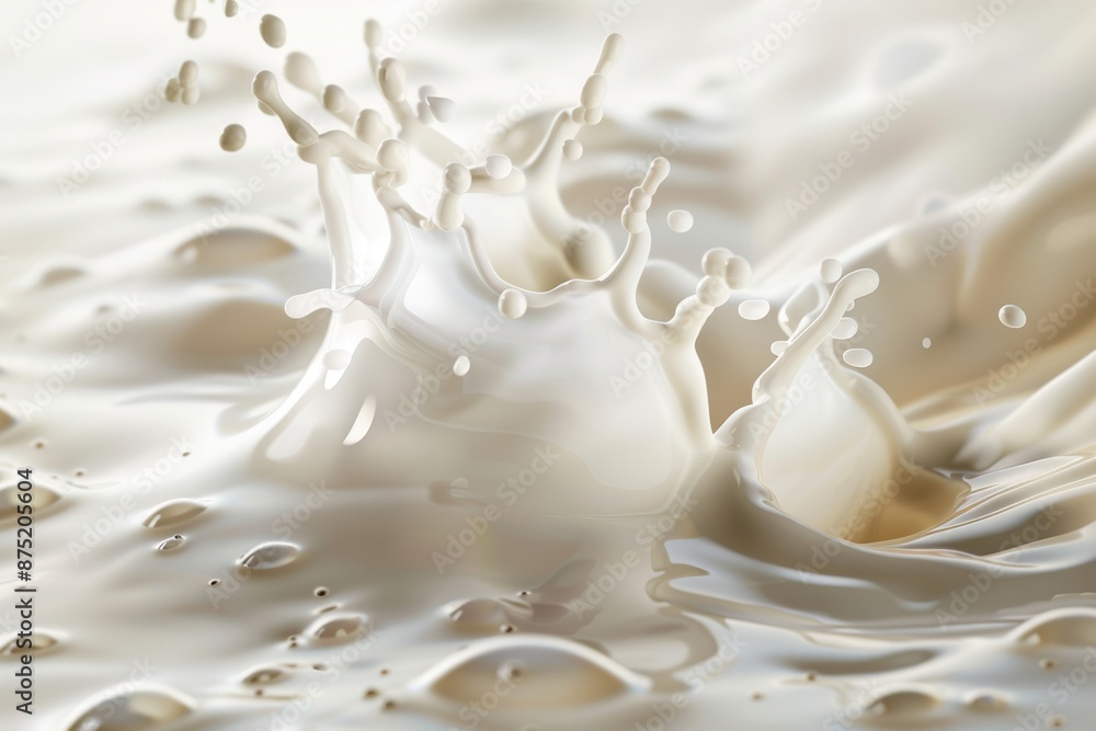 refreshing milk splash, liquid dairy element, high-detail illustration, bright and smooth, isolated on white background refreshing milk splash, liquid dairy element, high-detail illustration, bright and smooth, isolated on white background