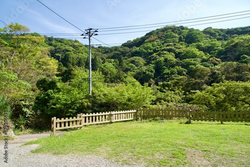 Scenery in the mountains of Futtsu City in May photo