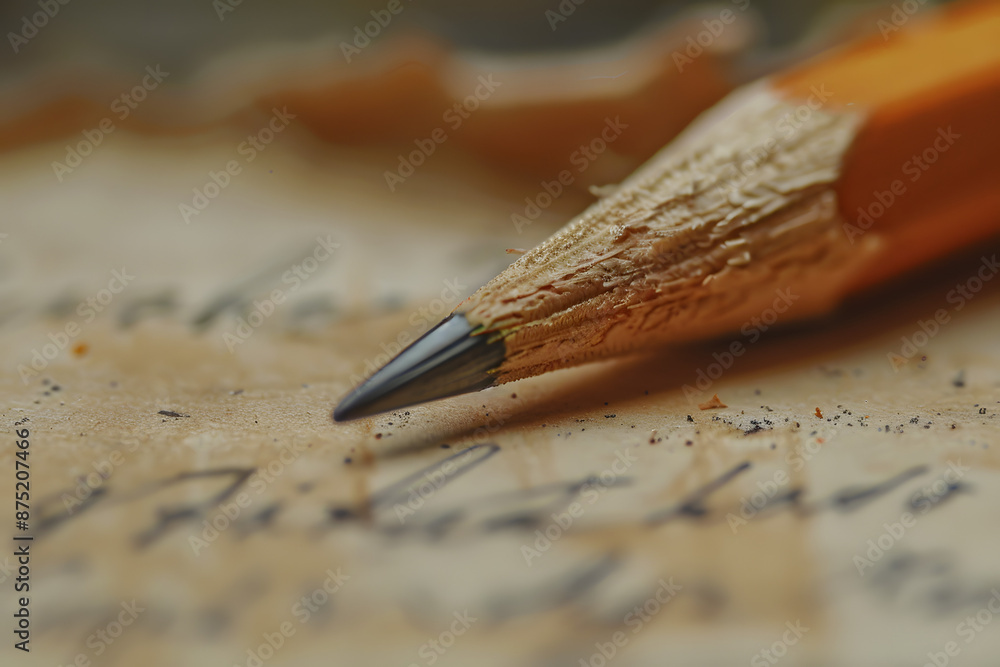 Macro Shot: Pencil Nib Writing on Paper
Macro Shot: Pencil Nib Writing on Paper