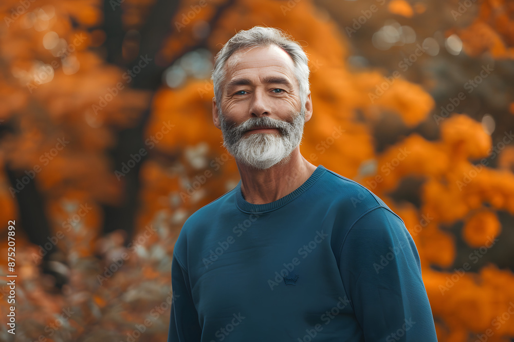 Autumn Fashion: Mature Man in Crewneck Blue Mockup Sweatshirt
Autumn Fashion: Mature Man in Crewneck Blue Mockup Sweatshirt