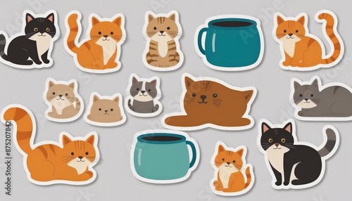 Funny Feline Stickers