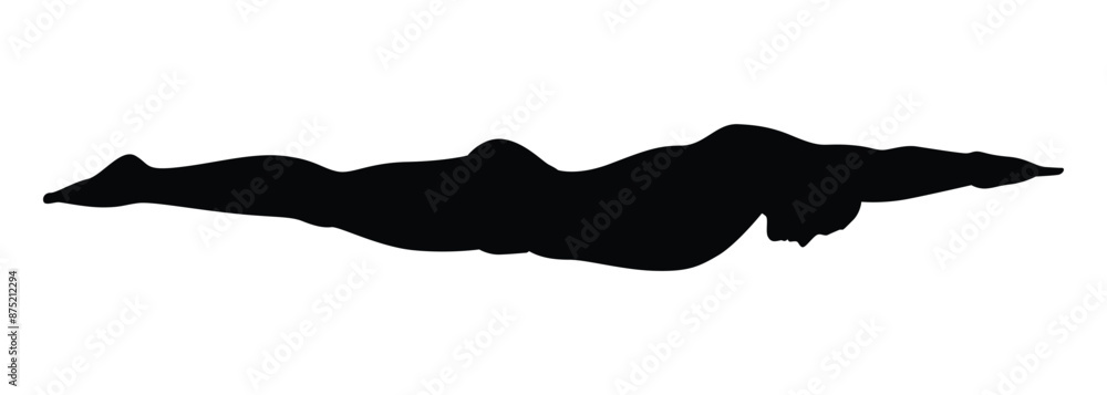 Swimming man, Silhouette of Swimmer vector. Swimming man, Silhouette of Swimmer vector.