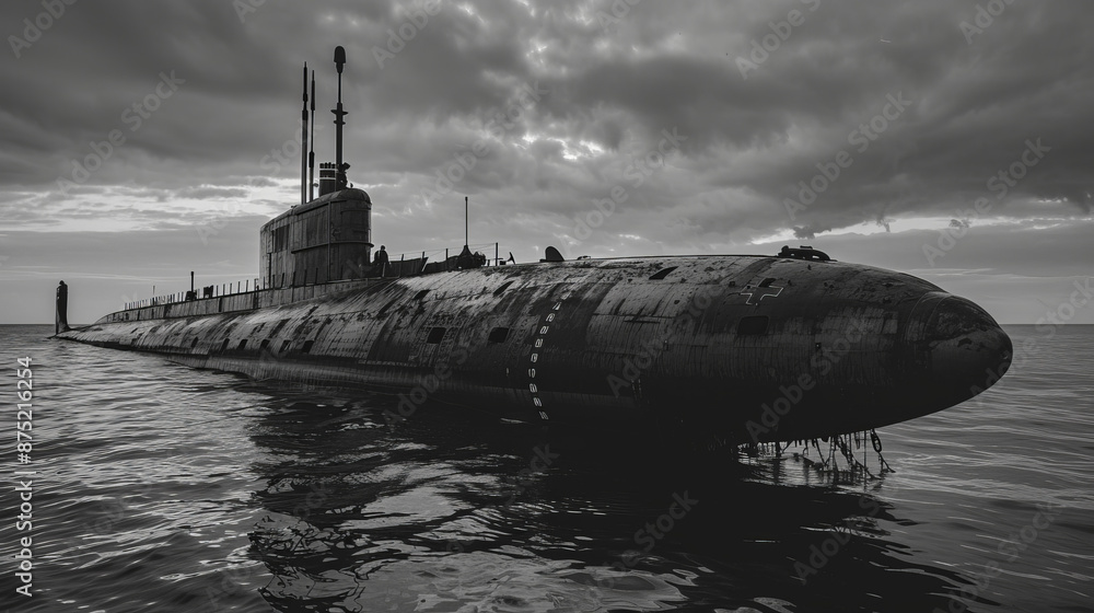 Fototapeta premium An Old Submarine from the Second World War